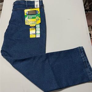 Wrangler Cowboy Cut Slim Fit Jeans Washed Blue Active Flex